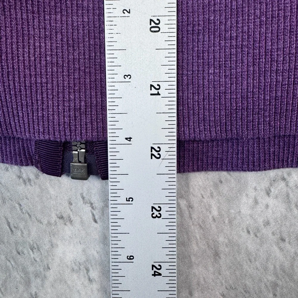 Lululemon Scuba Hoodie Womens 4 Purple Full Zip Fleece Thumbholes Logo Jacket